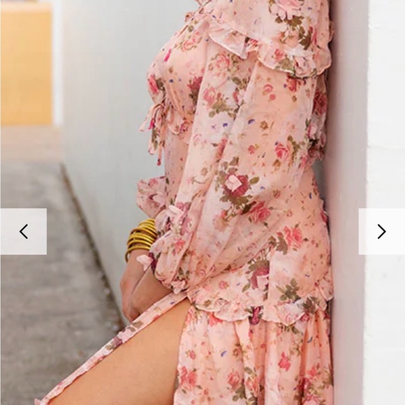 Buddy Love Pink Floral Maxi Dress - Picture 4 of 10